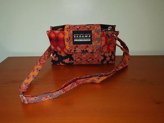 Saffron Mosaic – 4-Pocket Sling Bag