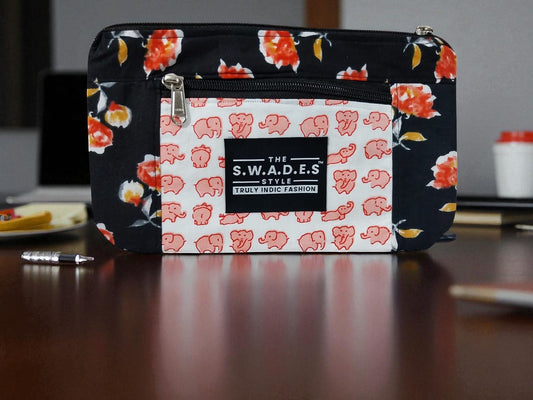 Elephant Garden 1-Pocket Pouch (Pack of 4)