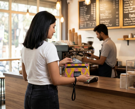 Mustard Lotus Bloom 4-Pocket Wallet