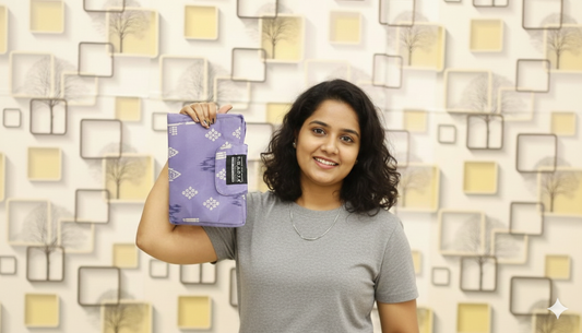 Lavender Ikat – 6-Pocket Clutch Pouch