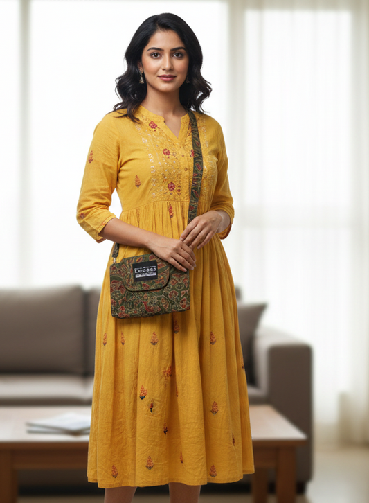 Bagh-e-Nazaakat 4-Pocket Sling Bag