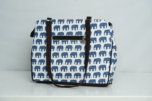 Indigo Gaja – 3-Compartment Cabas