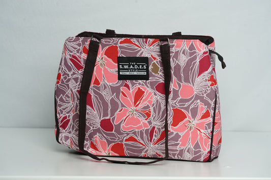 Crimson Petal – 3-Compartment Cabas