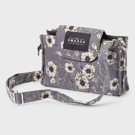 Floral Charmer – 4-Pocket Sling Bag