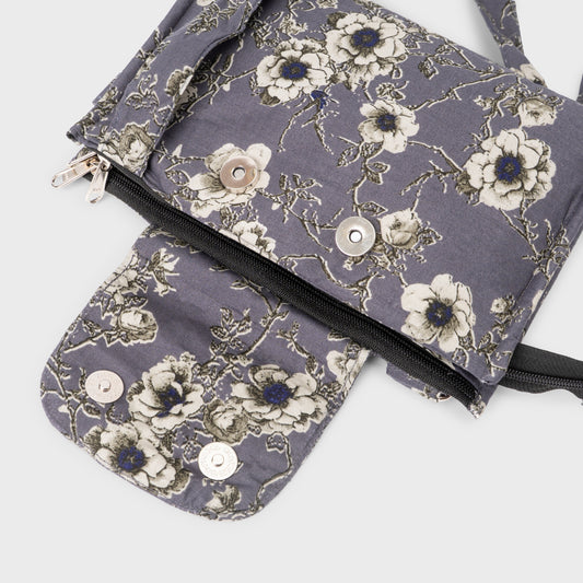 Floral Charmer – 4-Pocket Sling Bag