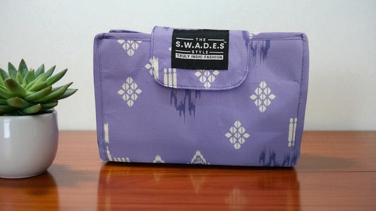 Lavender Ikat – 6-Pocket Clutch Pouch