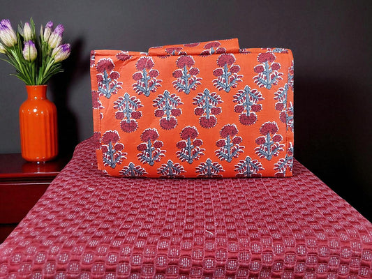 Bold Marigold Red 6-Pocket Clutch Pouch