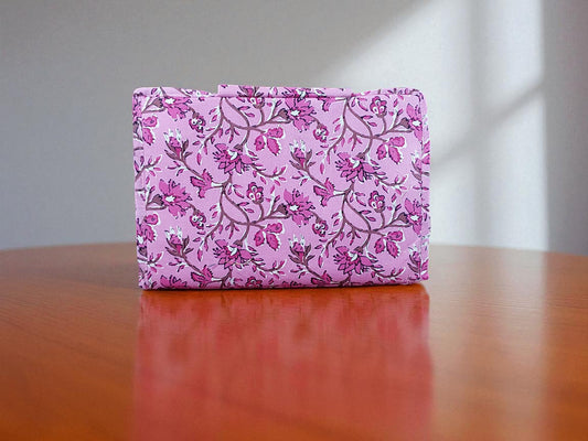 Pink Petal 6-Pocket Clutch Pouch