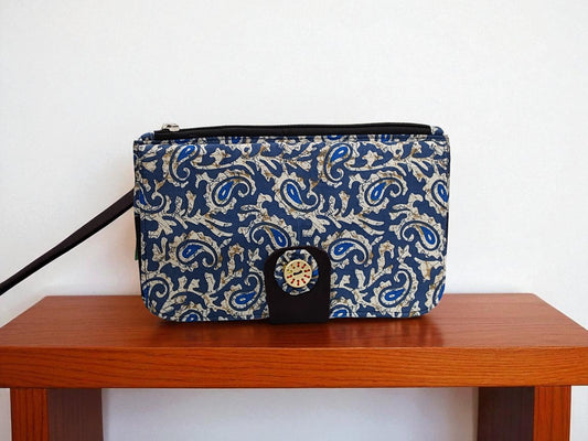 Paisley Charm 2-Pocket Wallet
