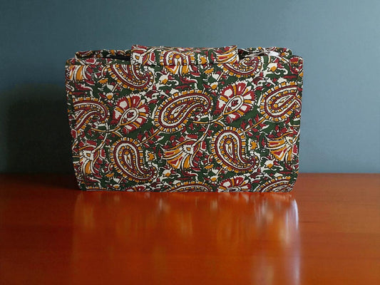 Verdant Paisley – 6-Pocket Clutch Pouch
