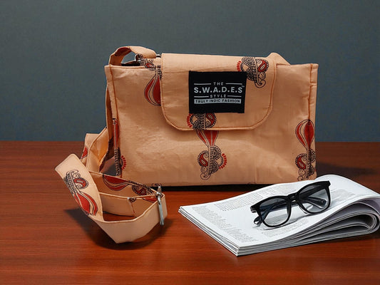 Peach Aura 4-Pocket Sling Bag