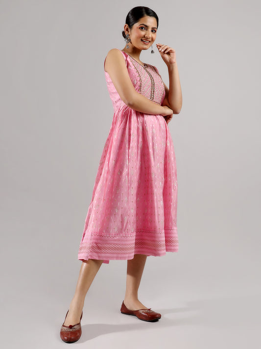 Baby Pink Elegant Indic Top