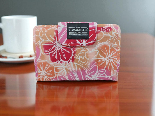 Gulabi Bloom 6-Pocket Clutch Pouch