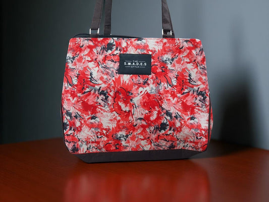 Gulnaar Grace – Floral 3-Compartment Tote Bag