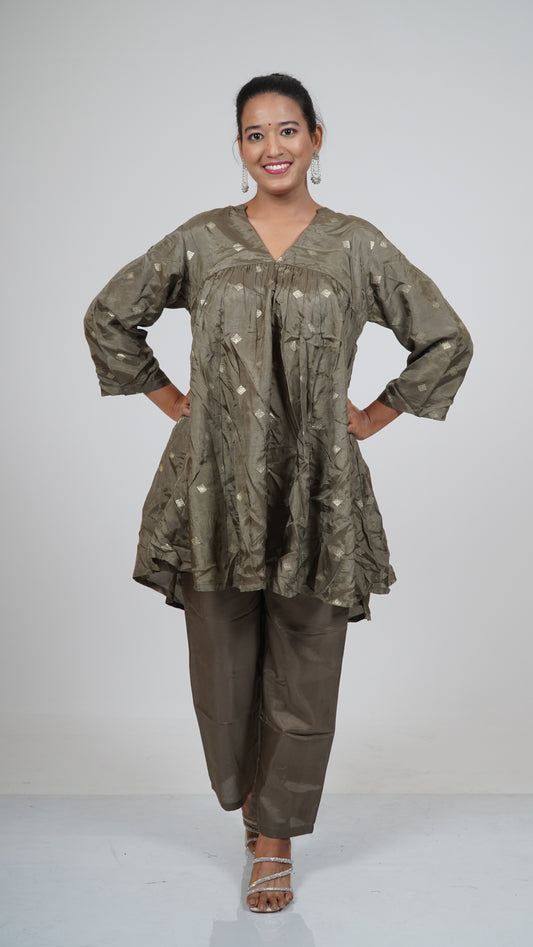 Elegant Olive Green Co-Ord Set for Women