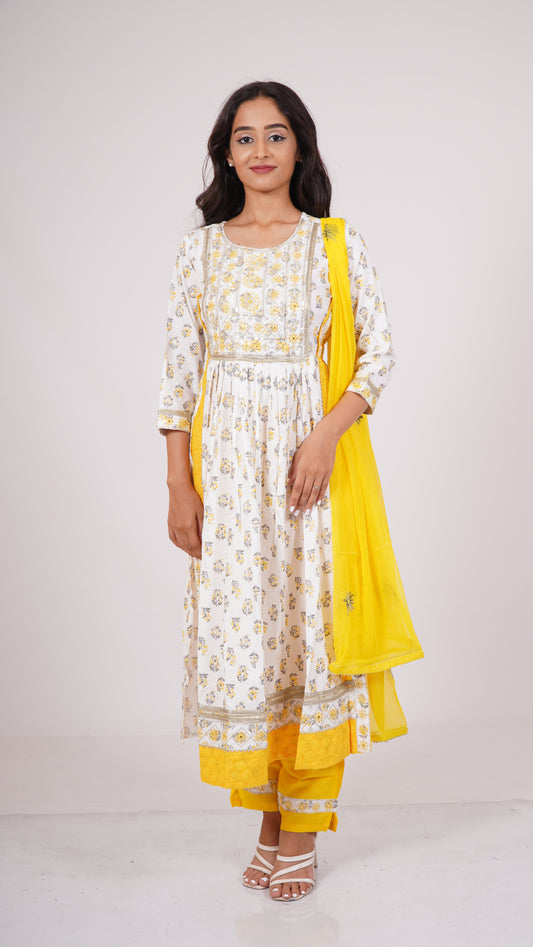 Amaya Sunshine Floral Salwar Kameez