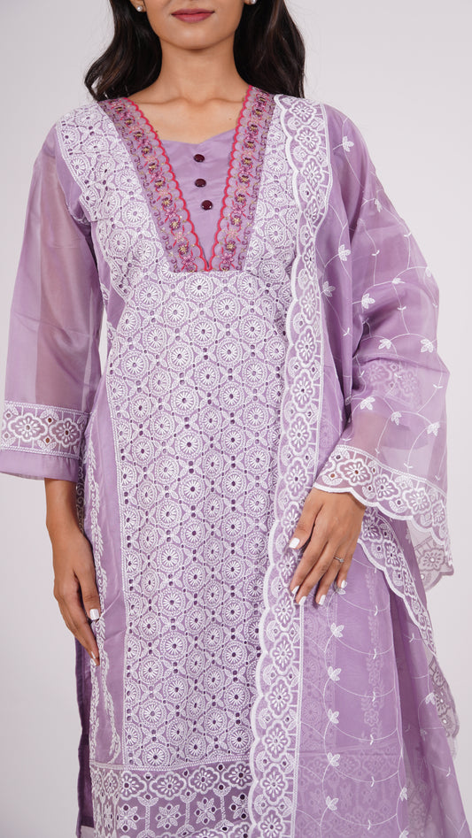 Salwar Suit in Ultraviolet: Opulent Upmarket Elegance