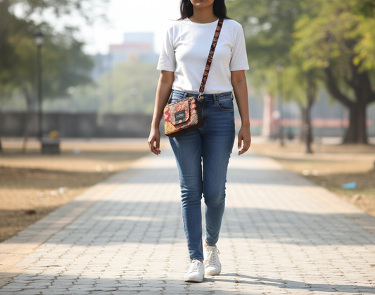 Rangrekha Box Cross-Body Bag [APPLY 50% NEW YEAR DISCOUNT]