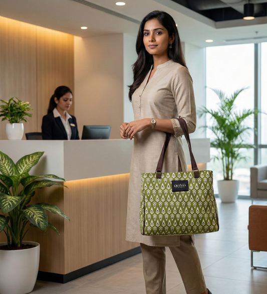 Pine Grove – Nature-Inspired 3-Compartment Cabas