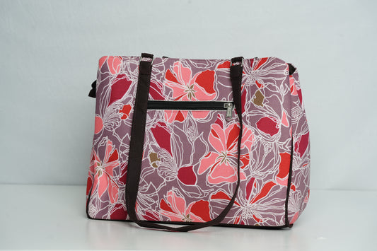 Crimson Petal – 3-Compartment Office Bag