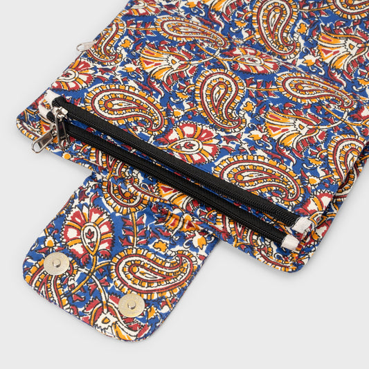 Gulbahar Royale – 6-Pocket Paisley Clutch