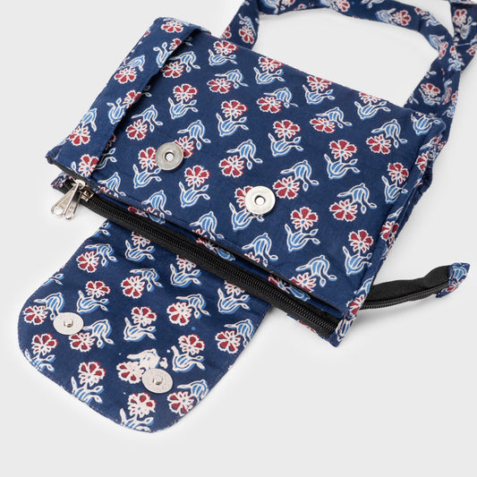 Indigo 4-Pocket Sling Bag