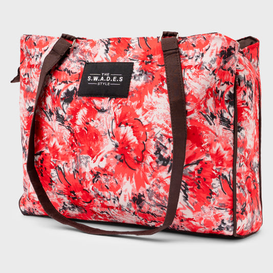 Gulnaar Grace – Floral 3-Compartment Office Bag