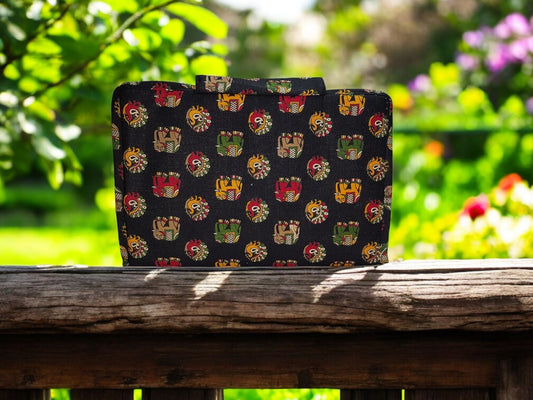 Sanganeri Art 6-Pocket Clutch Pouch