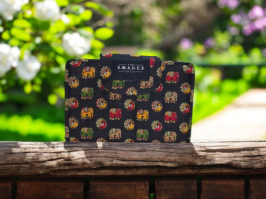 Sanganeri Art 6-Pocket Clutch Pouch