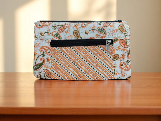1-Pocket Floral Paisley Fusion Pouch (Pack of 4)
