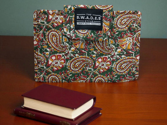 Verdant Paisley 2-Pocket Pouch