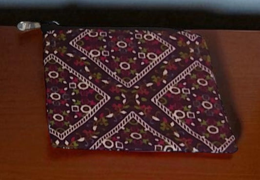 Mini Treasure-Purple Geometric Coin Purse
